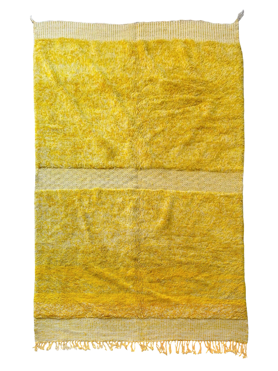 Anzal’s Sunlit Mixed Technique | Moroccan Wool Area Rug 6’8" x 9’11"