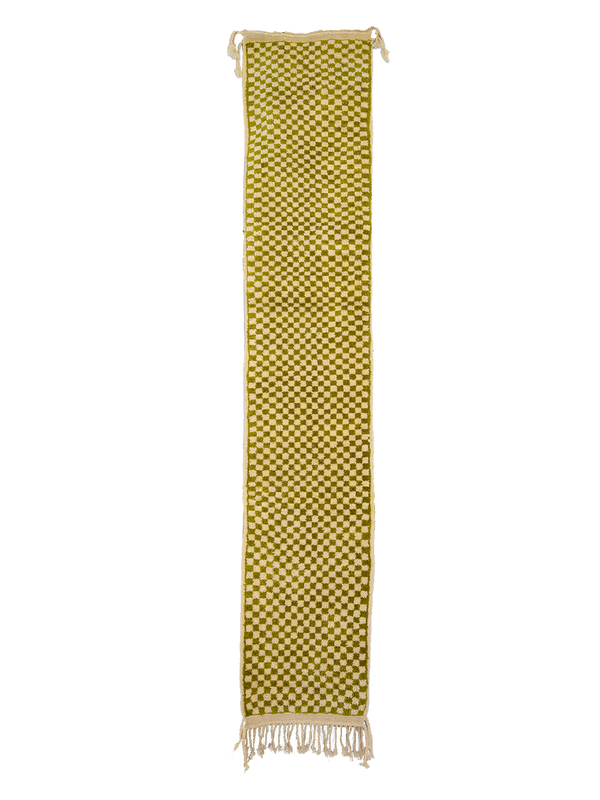 M’rirt’s Avocado-Hued Microcheck Hand-Knot | 22