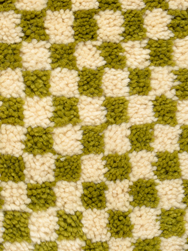 M’rirt’s Avocado-Hued Microcheck Hand-Knot | 22